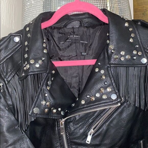 Studded leather fridge Zara Jacket - Picture 7 of 9